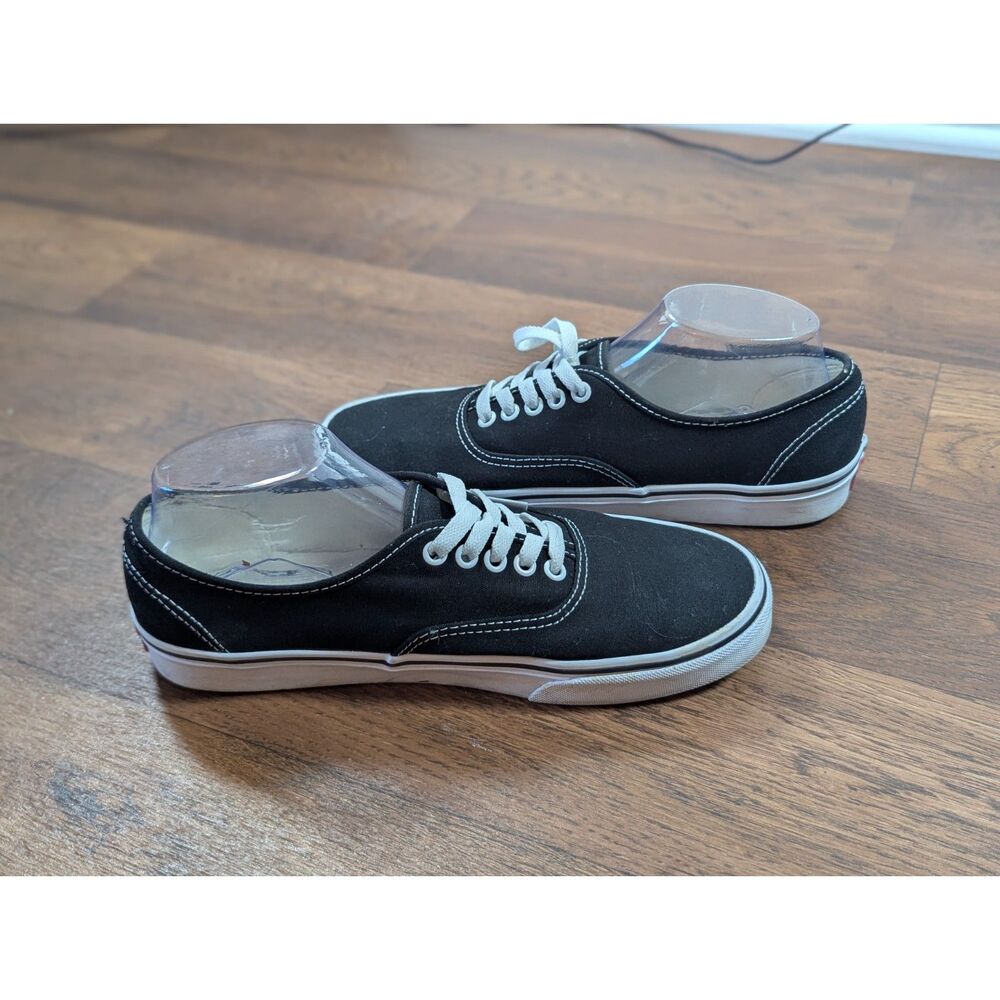 Vans Authentic Classic Era Low Top Black Canvas Unisex Sneakers Size Men’s 8.5